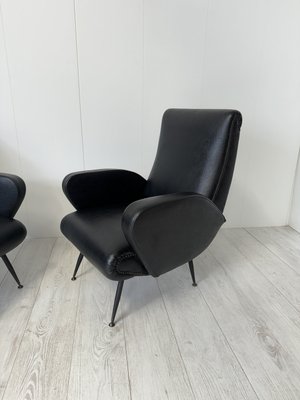 Vintage Italian Chairs, 1950s, Set of 3-NWG-2028884