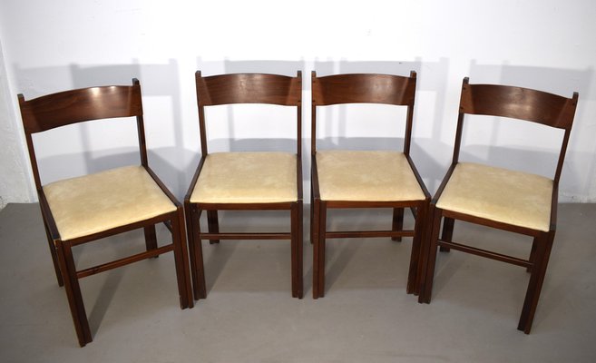 Vintage Italian Chairs, 1960s, Set of 4-AOL-1768528