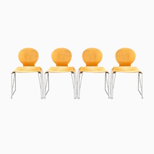 Vintage Italian Chairs by Tobia & Afra Scarpa, 1980s, Set of 4-VCV-1793886