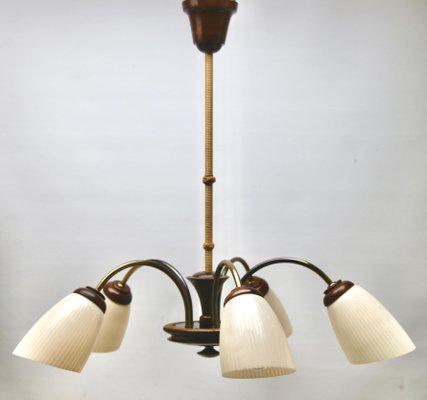 Vintage Italian Chandelier with Five Arms, 1960s-MJY-1148771