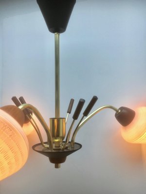 Vintage Italian Chandelier with Three Arms in the Style of Stilnovo, 1960s-MJY-1148819