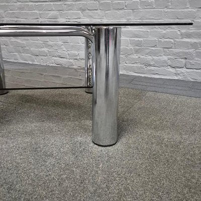 Vintage Italian Chrome Coffee Table, 1970s-OLQ-2036618