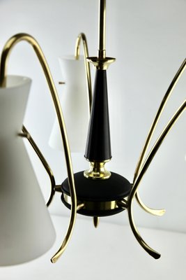 Vintage Italian Diablo Chandelier with 5 Arms in the Style of Stilnovo, 1960s-MJY-1148852