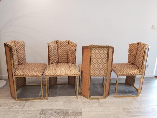 Vintage Italian Dining Chairs, 1970s, Set of 4-WBX-748901