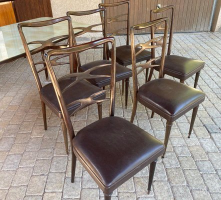 Vintage Italian Dining Room Set, 1960s, Set of 8-DY-1359494