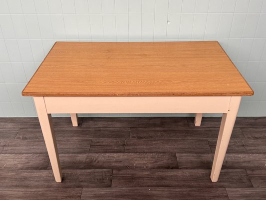 Vintage Italian Enamelled Fir Dining Table, 1950s-FOV-2041025