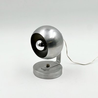 Vintage Italian Eyeball Table Lamp in Aluminium, 1960s-YSC-2027824