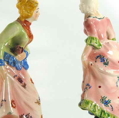 Vintage Italian Figurines from Capodimonte, 1950s. Set of 2, Set of 2-GIW-1807052