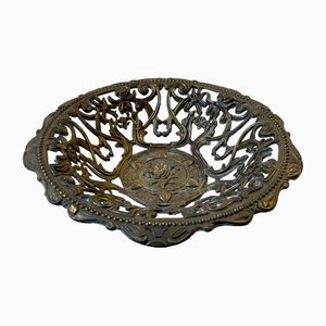 Vintage Italian Filigree Bowl in Brass-LCR-1279393