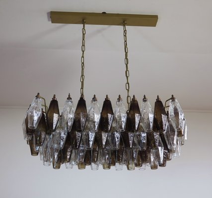 Vintage Italian Glass Chandelier, 1970s-FHZ-595406