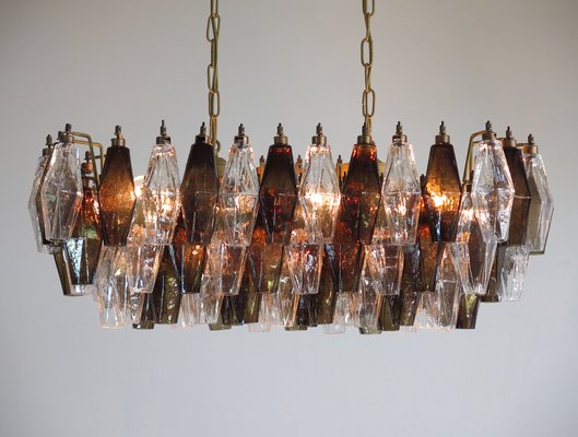 Vintage Italian Glass Chandelier, 1970s-FHZ-595406