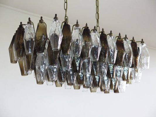 Vintage Italian Glass Chandelier, 1970s-FHZ-595406