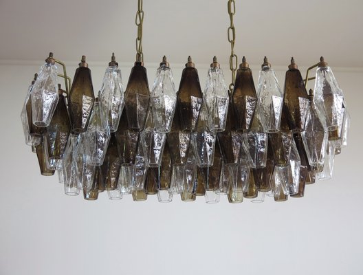 Vintage Italian Glass Chandelier, 1970s-FHZ-595406