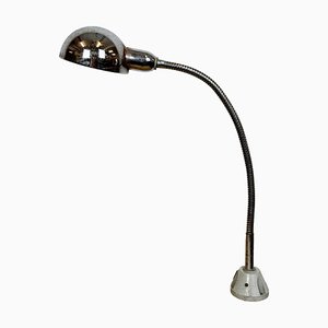 Vintage Italian Gooseneck Table Lamp in Chrome, 1960s-CGF-1720933