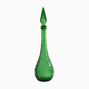 Vintage Italian Green Glass Genie Bottle, 1950s-GIW-1719287