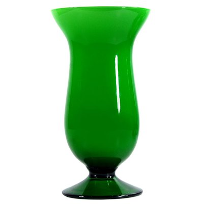 Vintage Italian Green Glass Vase, 1970s-GIW-1791742