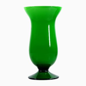 Vintage Italian Green Glass Vase, 1970s-GIW-1791742