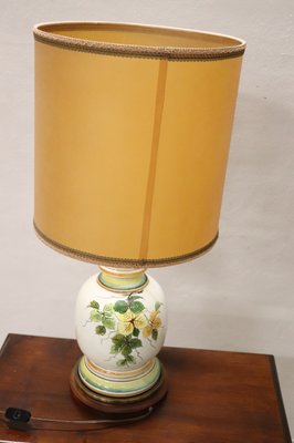 Vintage Italian Hand Painted Ceramic Table Lamp, 1980s-DCO-838469