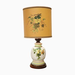 Vintage Italian Hand Painted Ceramic Table Lamp, 1980s-DCO-838469