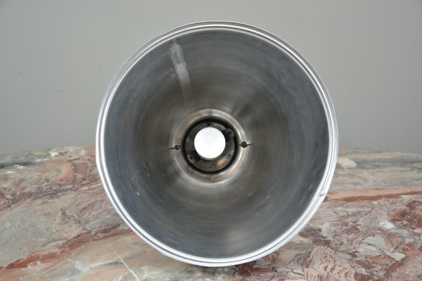 Vintage Italian Industrial Aluminum and Metal Lamp, 1970s-QZZ-1126362