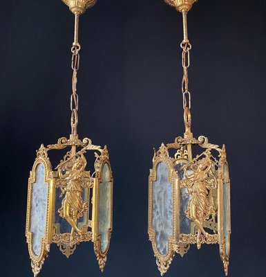 Vintage Italian Lanterns, 1950s, Set of 3-XRG-2033862