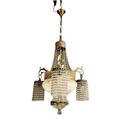 Vintage Italian Liberty Chandelier, 1930s-JJC-1176705