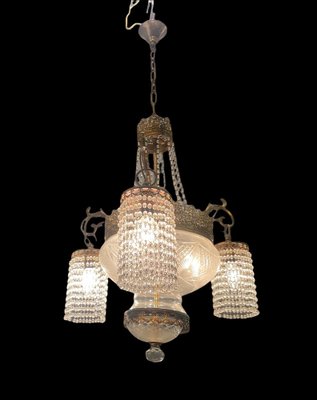 Vintage Italian Liberty Chandelier, 1930s-JJC-1176705