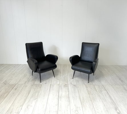 Vintage Italian Lounge Chairs, 1950s, Set of 2-NWG-2028899