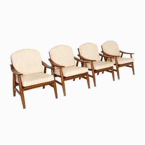 Vintage Italian Lounge Chairs, 1970s, Set of 4-UQV-1322949