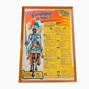 Vintage Italian Menu Card Poster, 1960s-LCR-1100410