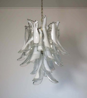 Vintage Italian Murano Glass Chandelier with 30 Glass Petals, 1983-FHZ-637615