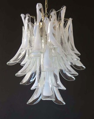 Vintage Italian Murano Glass Chandelier with 30 Glass Petals, 1983-FHZ-637615