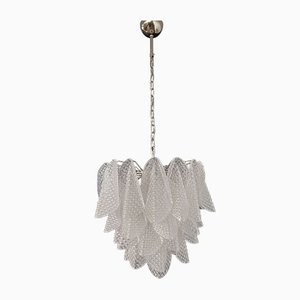 Vintage Italian Murano Glass Chandelier with 41 Rondini Glass Petals, 1980s-FHZ-965720