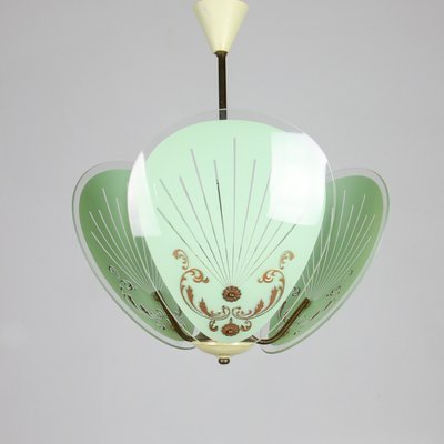 Vintage Italian Murano Glass Pendant Light, 1950s-HGJ-602645