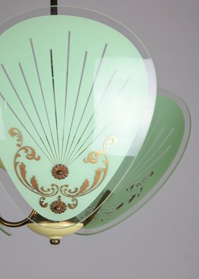 Vintage Italian Murano Glass Pendant Light, 1950s-HGJ-602645