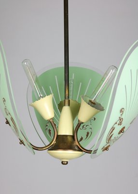 Vintage Italian Murano Glass Pendant Light, 1950s-HGJ-602645