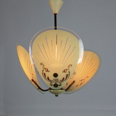 Vintage Italian Murano Glass Pendant Light, 1950s-HGJ-602645