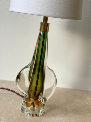 Vintage Italian Murano Glass Table Lamp, 1970s-ARN-555011