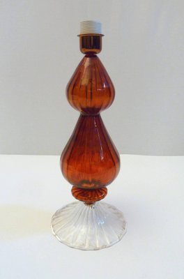 Vintage Italian Murano Glass Table Lamp, 1980s-FO-589338