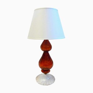 Vintage Italian Murano Glass Table Lamp, 1980s-FO-589338