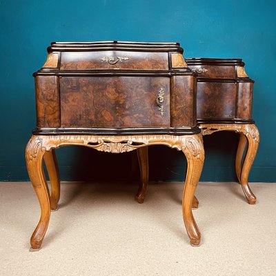 Vintage Italian Nightstand in Wood, 1950s, Set of 2-WQC-1256158