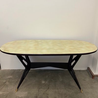 Vintage Italian Oval Table-IGT-1155148