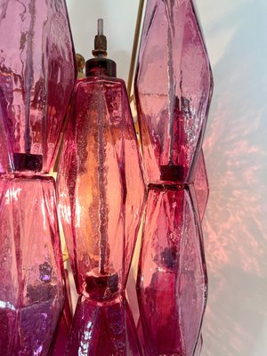 Vintage Italian Poliedri Amethyst Pulegoso Murano Glass Wall Sconces, 1990, Set of 2-FHZ-2021259