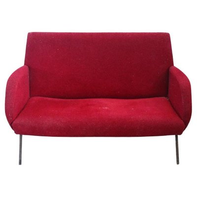 Vintage Italian Red Sofa, 1950s-DCO-1737404