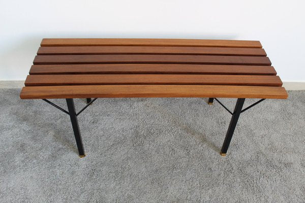 Vintage Italian Rosewood Bench Set with Rack, 1970s-OAQ-1337661