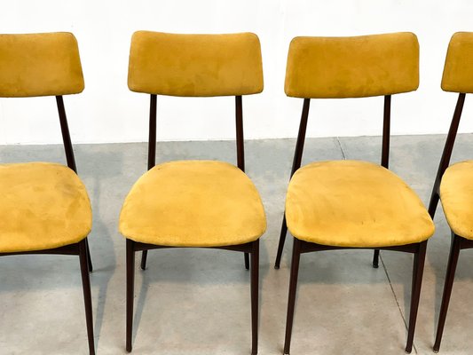 Vintage Italian Rosewood Dining Chairs, 1950s, Set of 4-IRH-1822864