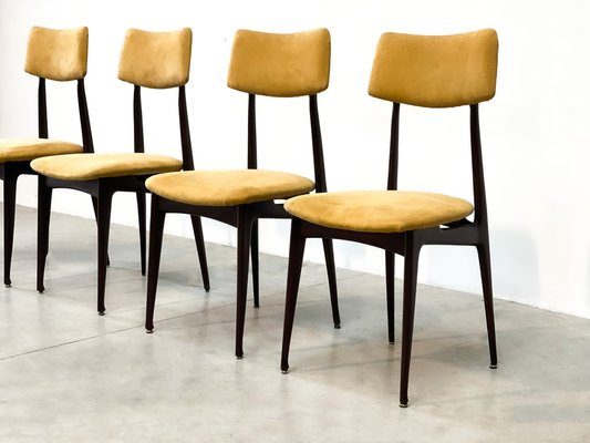 Vintage Italian Rosewood Dining Chairs, 1950s, Set of 4-IRH-1822864