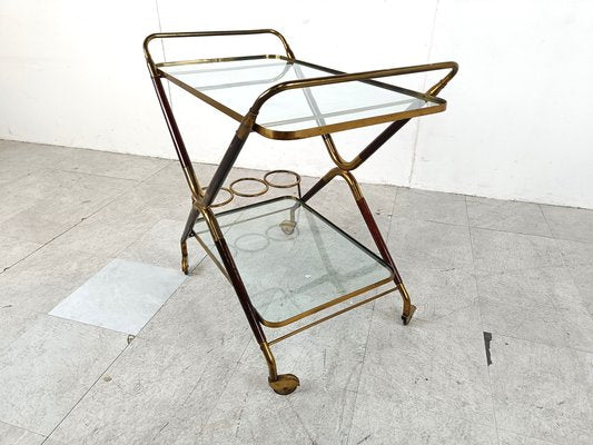 Vintage Italian Serving Trolley attributed to Cesare Lacca, 1950s-IRH-1788364