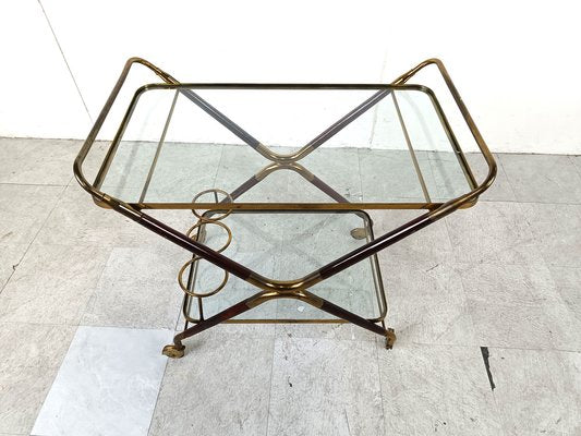 Vintage Italian Serving Trolley attributed to Cesare Lacca, 1950s-IRH-1788364