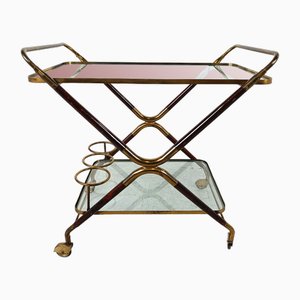 Vintage Italian Serving Trolley attributed to Cesare Lacca, 1950s-IRH-1788364